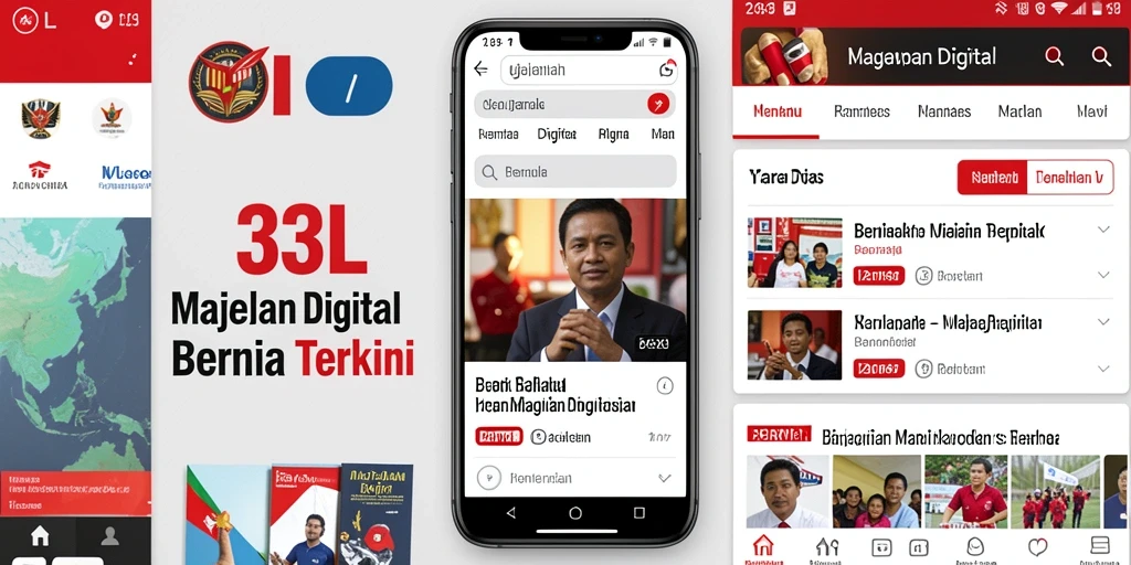 Antarmuka 33L yang menawan dan intuitif untuk membaca majalah digital.