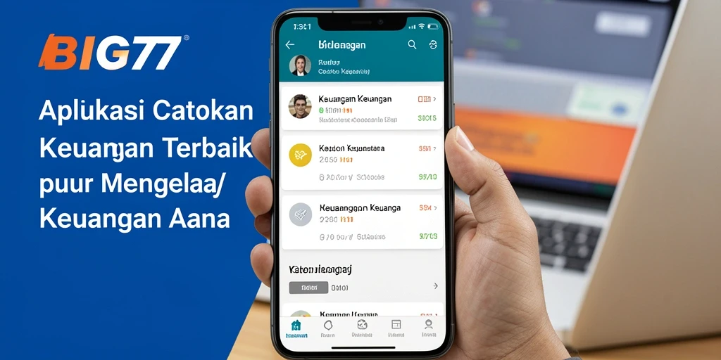 Antarmuka aplikasi BIG77 yang memudahkan pencatatan keuangan.