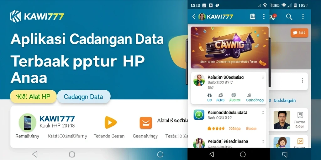Antarmuka KAWI777 yang sederhana dan mudah digunakan untuk cadangan data.
