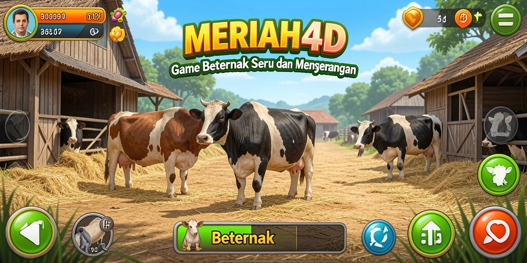 Tampilan antarmuka permainan <strong>MERIAH4D</strong> yang menarik dan interaktif.