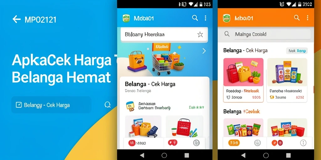 Antarmuka MPO2121 menampilkan fitur cek harga dengan jelas dan menarik.